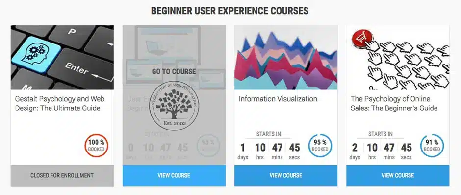 GOOD: COURSE CARDS ON THE INTERACTION DESIGN FOUNDATION SITE GOOD: COURSE CARDS ON THE INTERACTION DESIGN FOUNDATION SITE