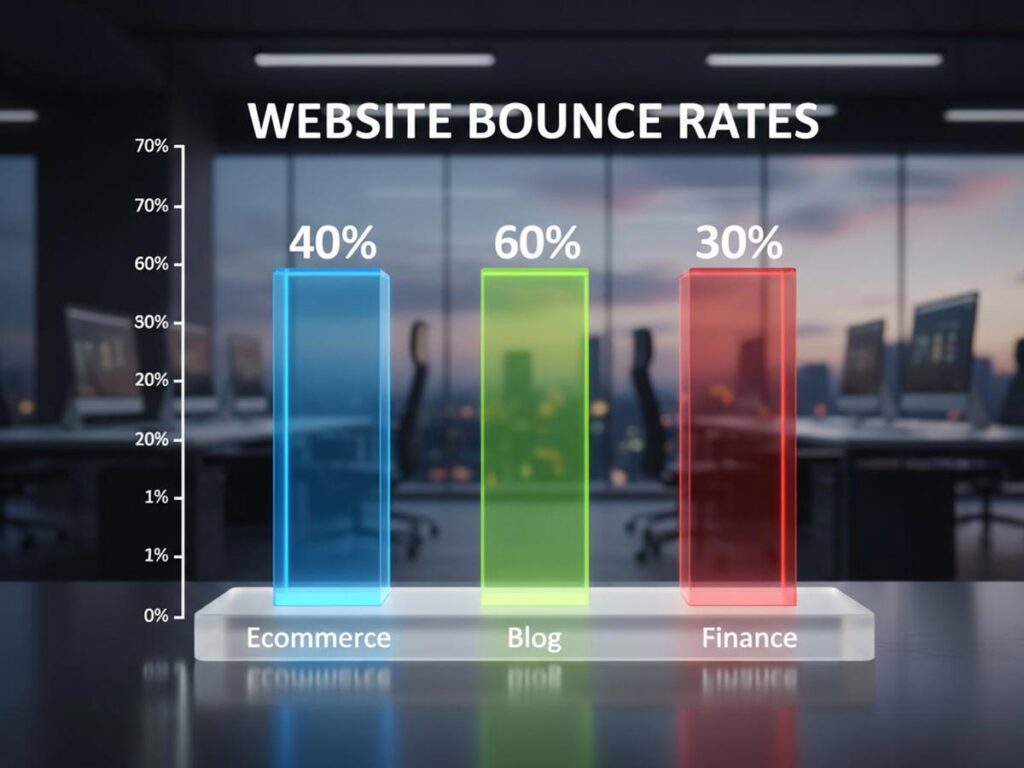 website bounce rates chart